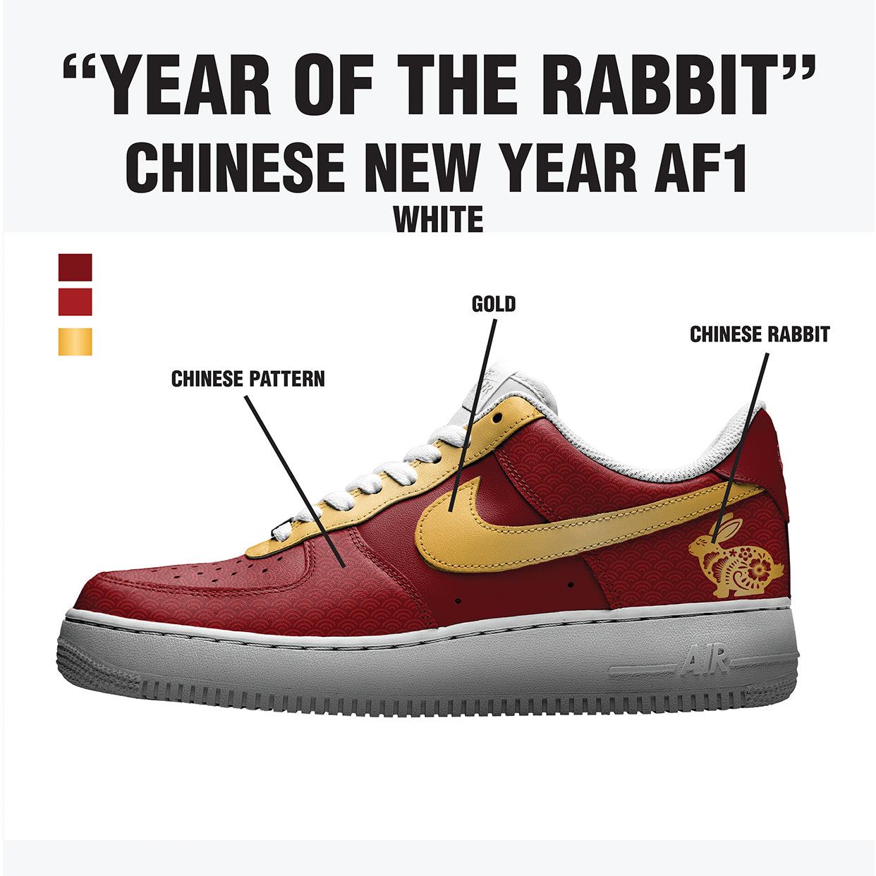 "Year of the Rabbit" AF1 White (Mockup Monday Collection)