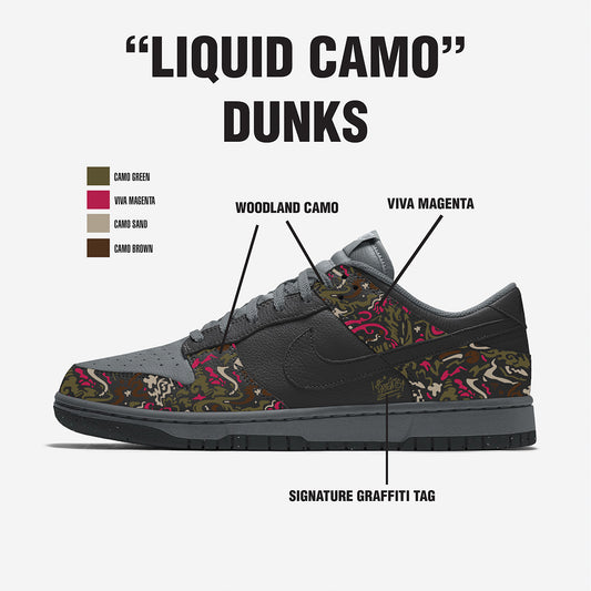 "Liquid Camo" Nike Dunk (Mockup Monday Collection)