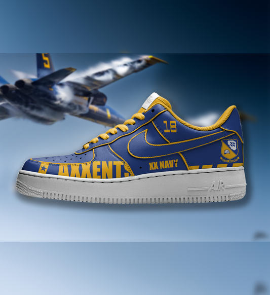 "BLUE ANGELS" Custom Nike AF1