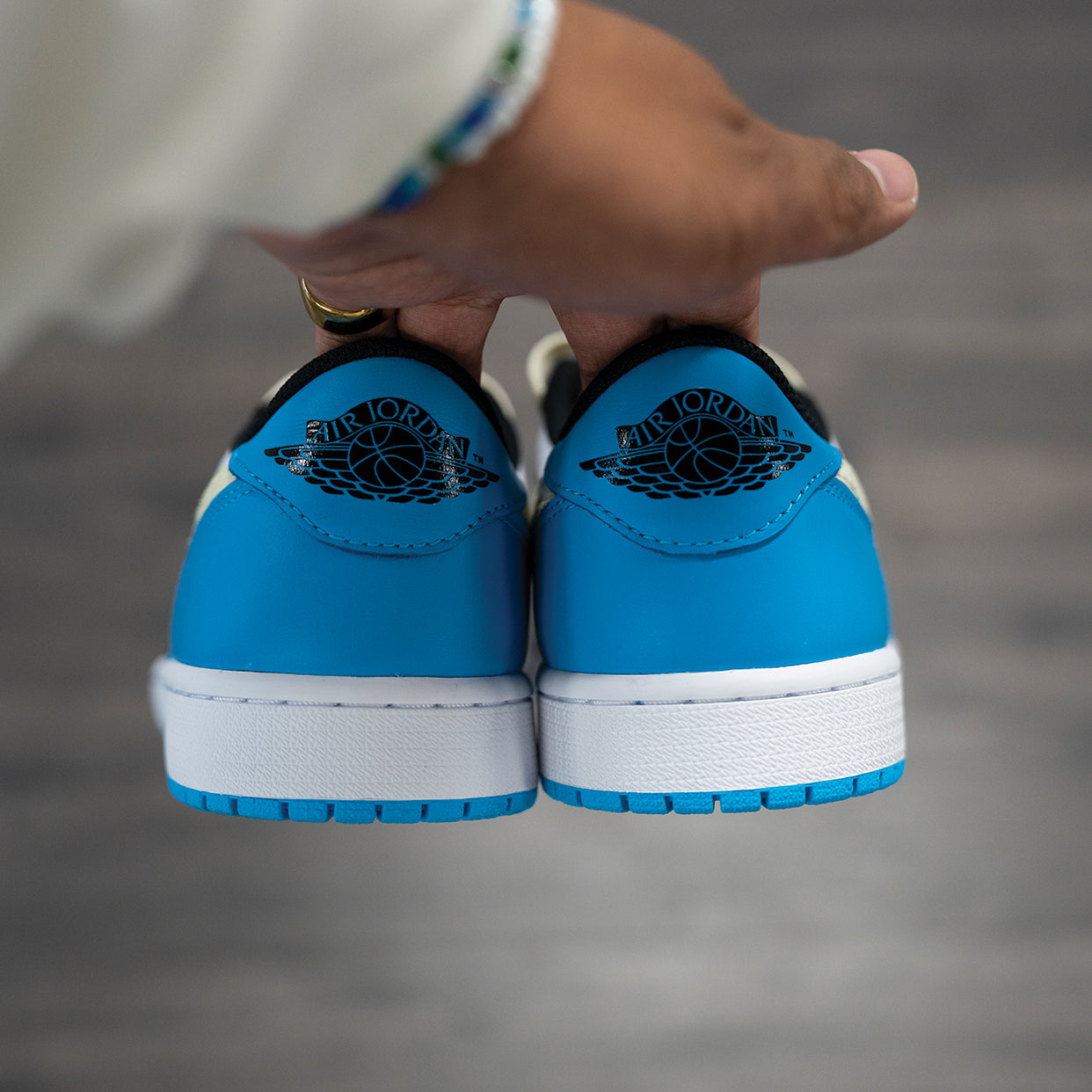 UNC CREAM CUSTOM JORDAN 1 RETRO LOW M13